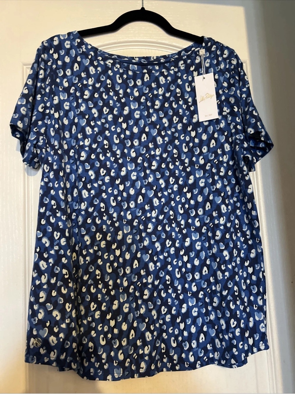 Lilly Pulitzer You’re an Animal Starlight Navy Blue Medium New - Picture 2 of 2
